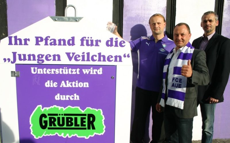 Kinshofer-Container auf dem Gelände von Erzgebierge Aue im Rahmen eines Projektes